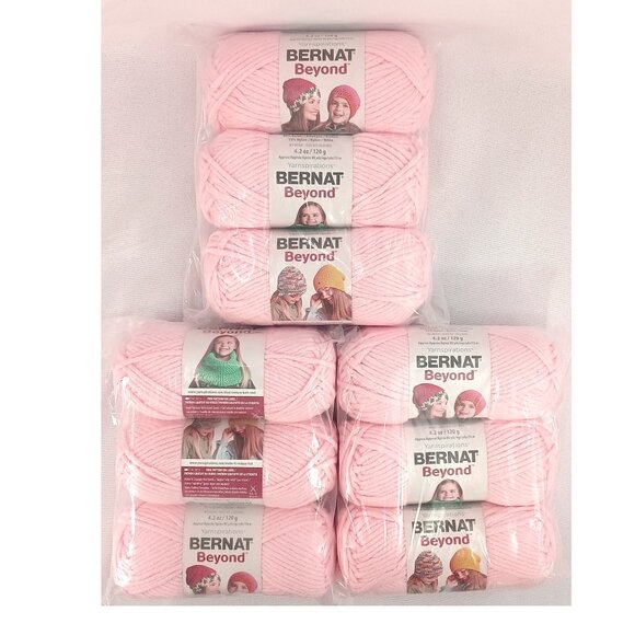 Bernat Beyond Yarnspiration Quartz (Light) Pink Yarn Lot New and Gently Used - Picture 4 of 5